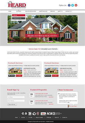 Wordpress Design by webxvision for AuctionServices.com, Inc. | Design: #5004967