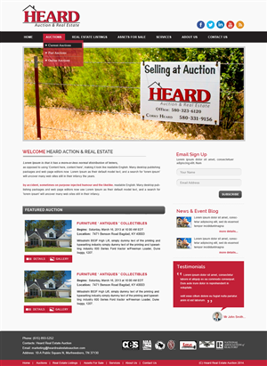 Wordpress Design by webxvision for AuctionServices.com, Inc. | Design: #5012015