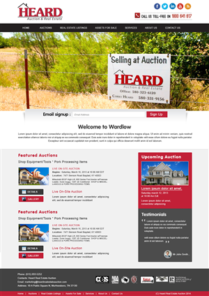 Wordpress Design by webxvision for AuctionServices.com, Inc. | Design: #5012087