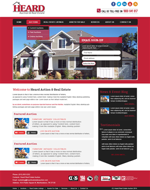 Wordpress Design by webxvision for AuctionServices.com, Inc. | Design: #5012860
