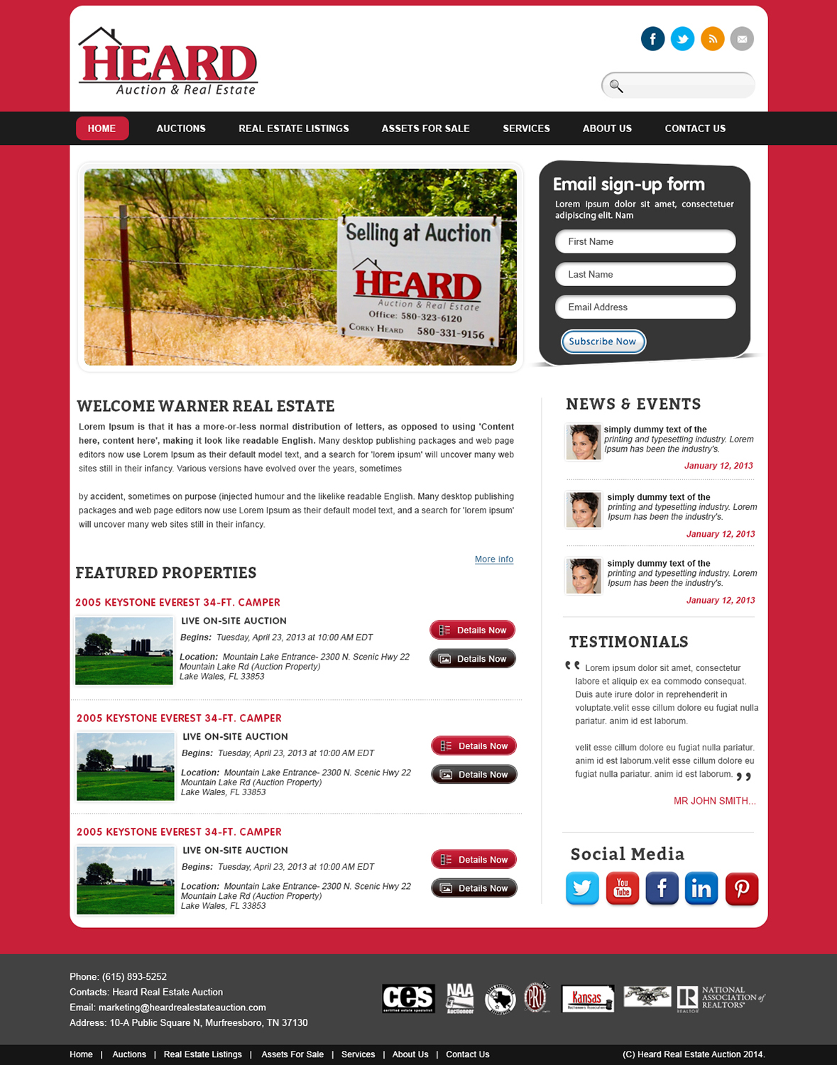 Diseño Wordpress por webxvision para AuctionServices.com, Inc. | Diseño #5012874