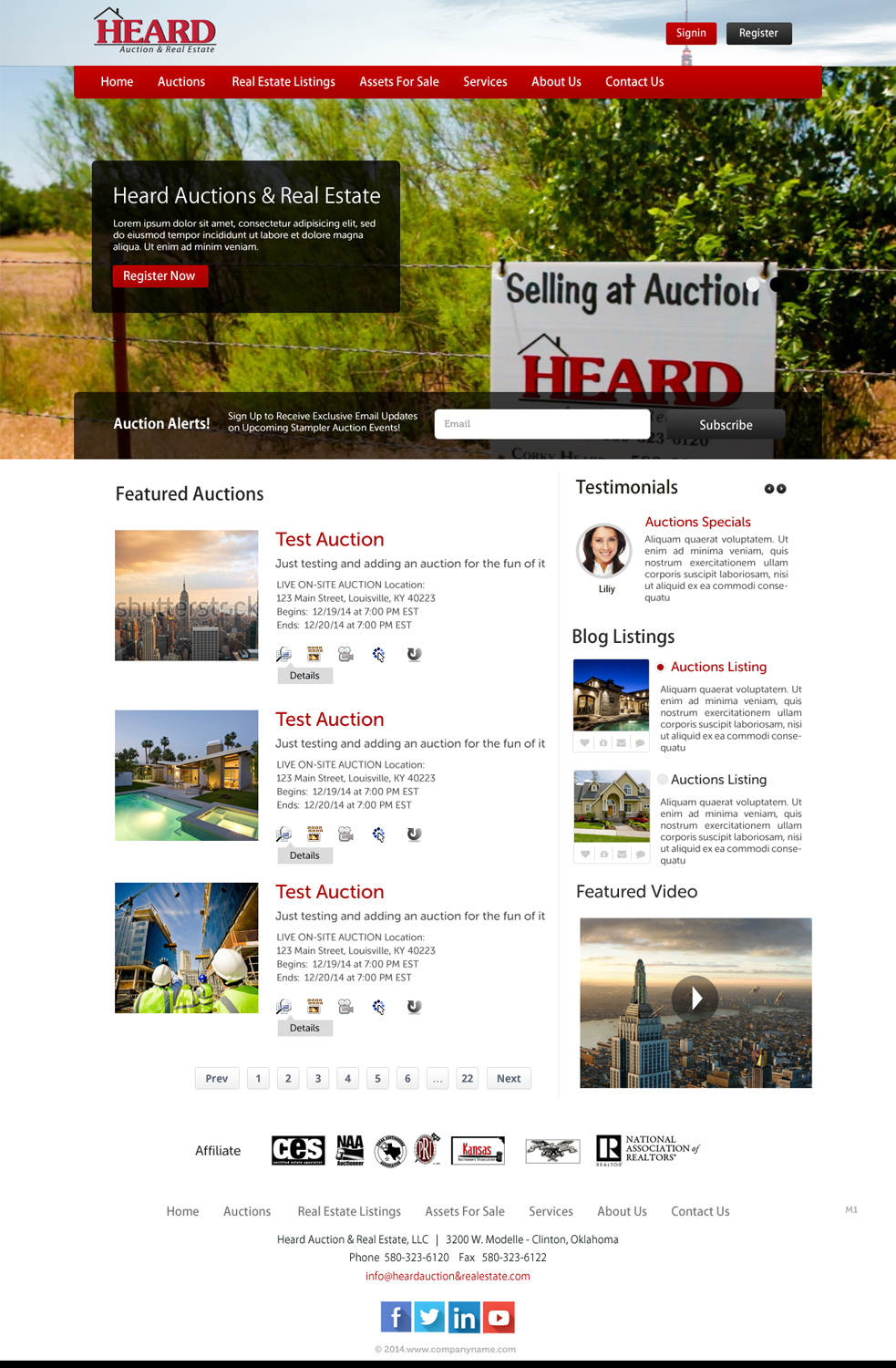 Diseño Wordpress por pb para AuctionServices.com, Inc. | Diseño #5011311