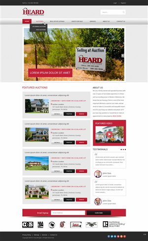 Wordpress Design by pb for AuctionServices.com, Inc. | Design: #5011314