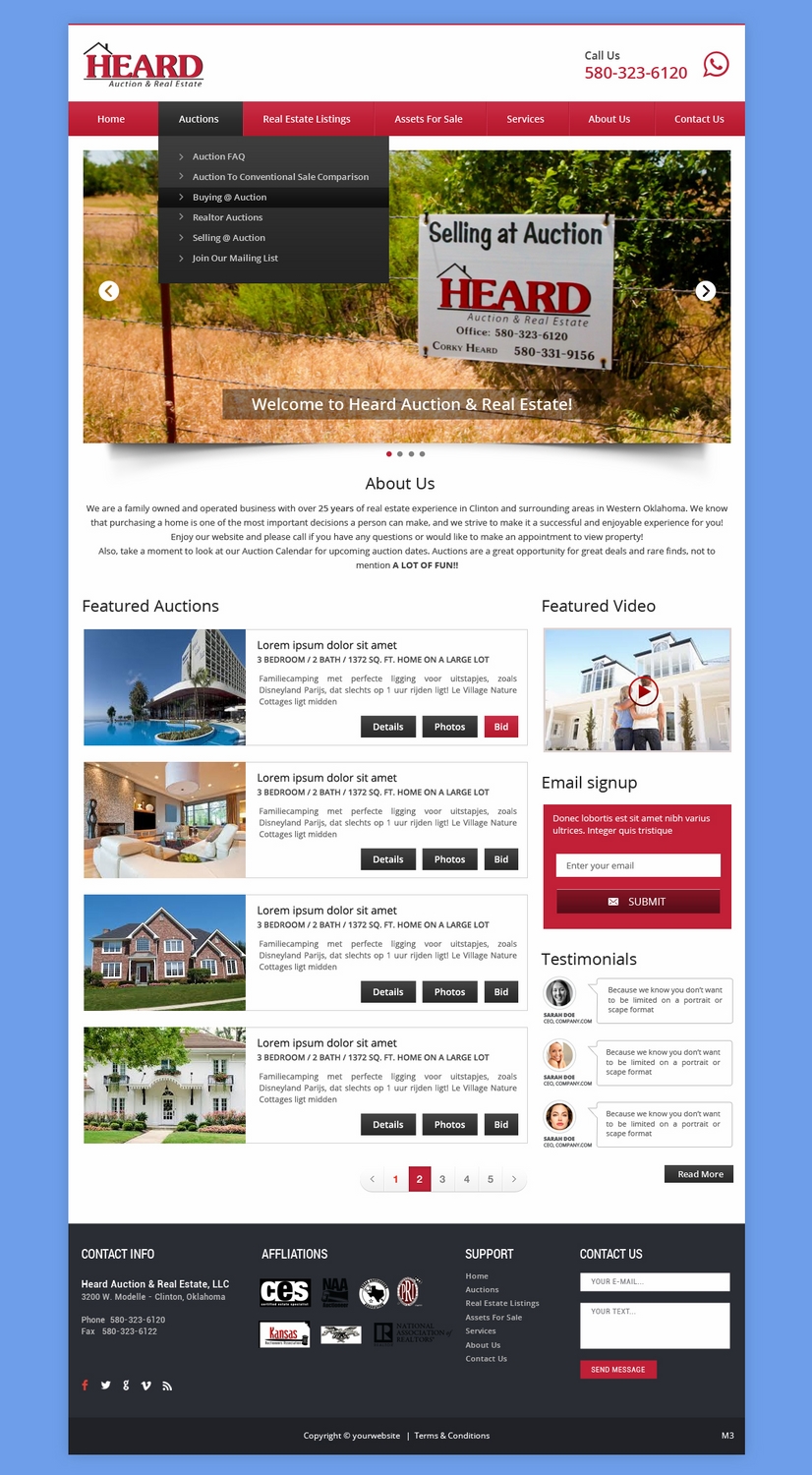 Diseño Wordpress por pb para AuctionServices.com, Inc. | Diseño #5011316