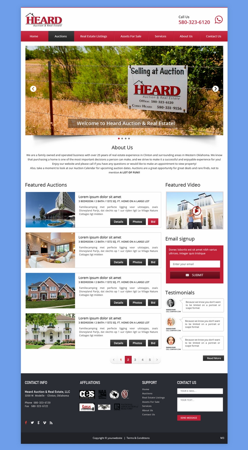 Design Wordpress par pb pour AuctionServices.com, Inc. | Design #5011317