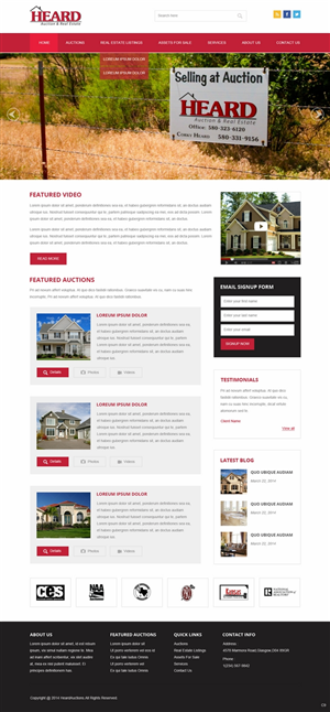 Wordpress Design by pb for AuctionServices.com, Inc. | Design: #5011320