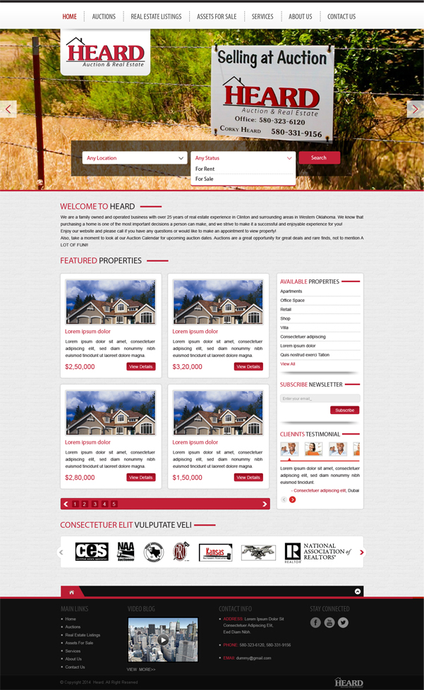 WordPress-Design von craftyweb für AuctionServices.com, Inc. | Design #5021867