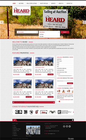 Wordpress Design by craftyweb for AuctionServices.com, Inc. | Design: #5021867
