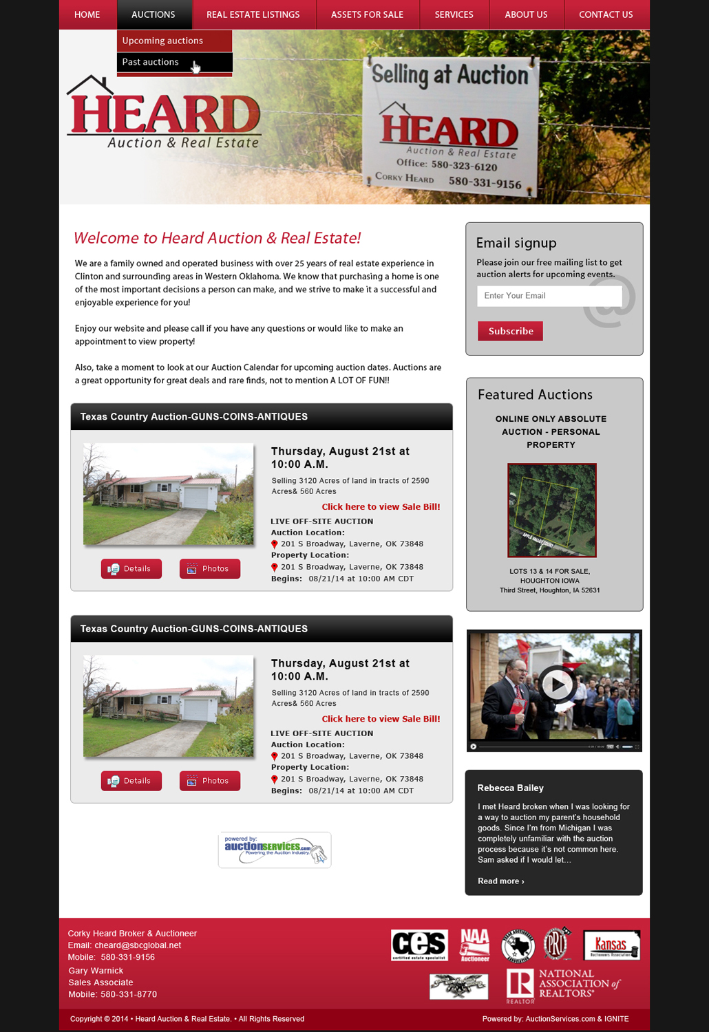 Wordpress Design by Smart Guru for AuctionServices.com, Inc. | Design #5015167