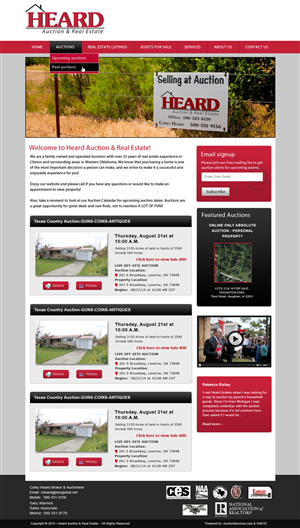 Wordpress Design by Smart Guru for AuctionServices.com, Inc. | Design: #5015370