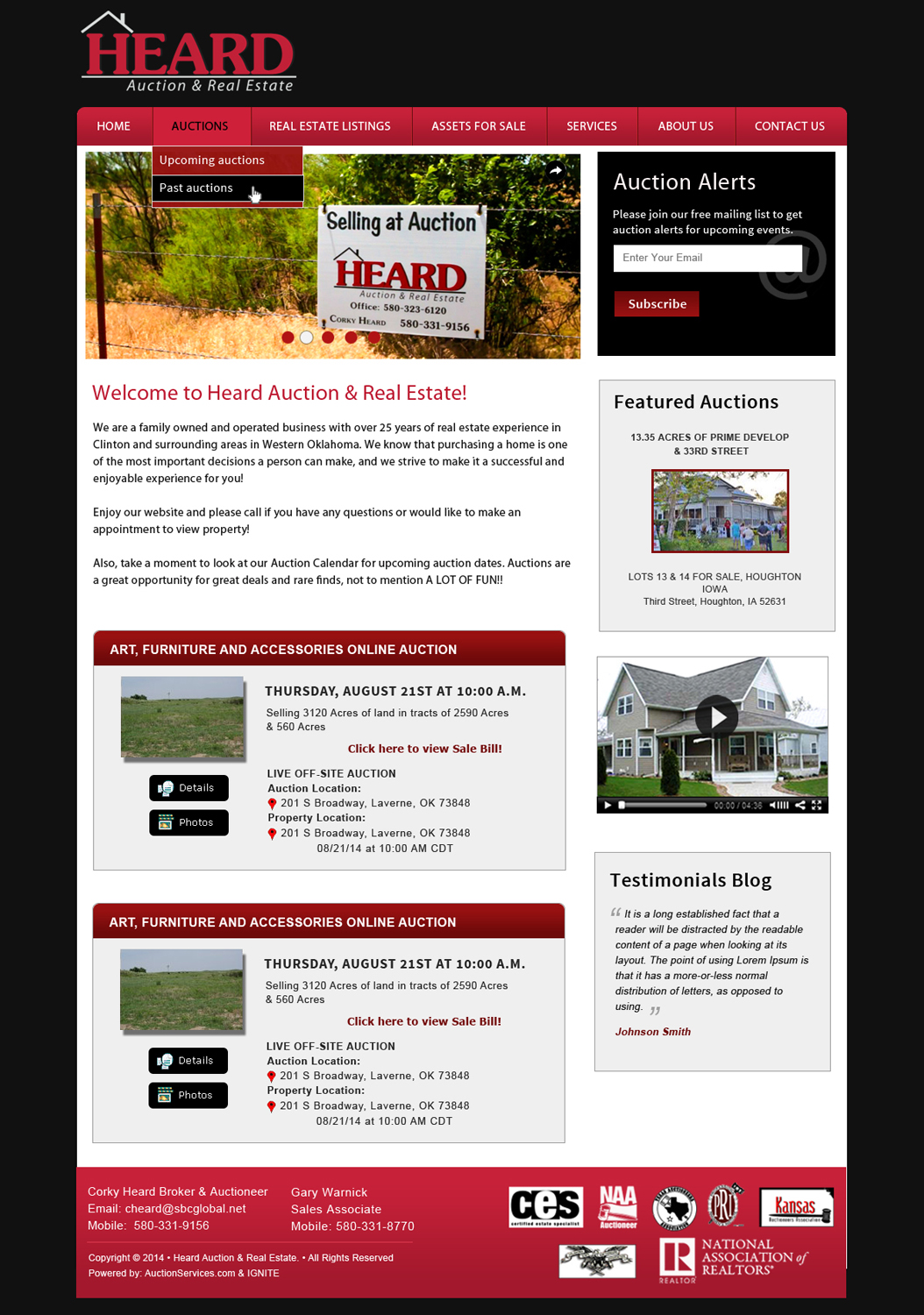 Wordpress Design by Creative X Designs for AuctionServices.com, Inc. | Design #4995823