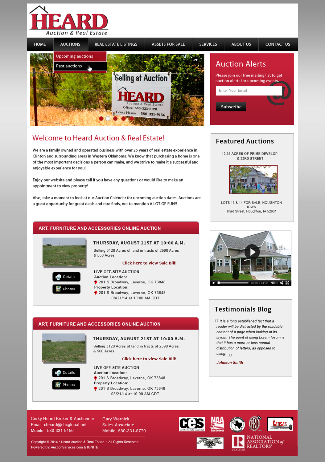 Wordpress Design by Creative X Designs for AuctionServices.com, Inc. | Design #4995894