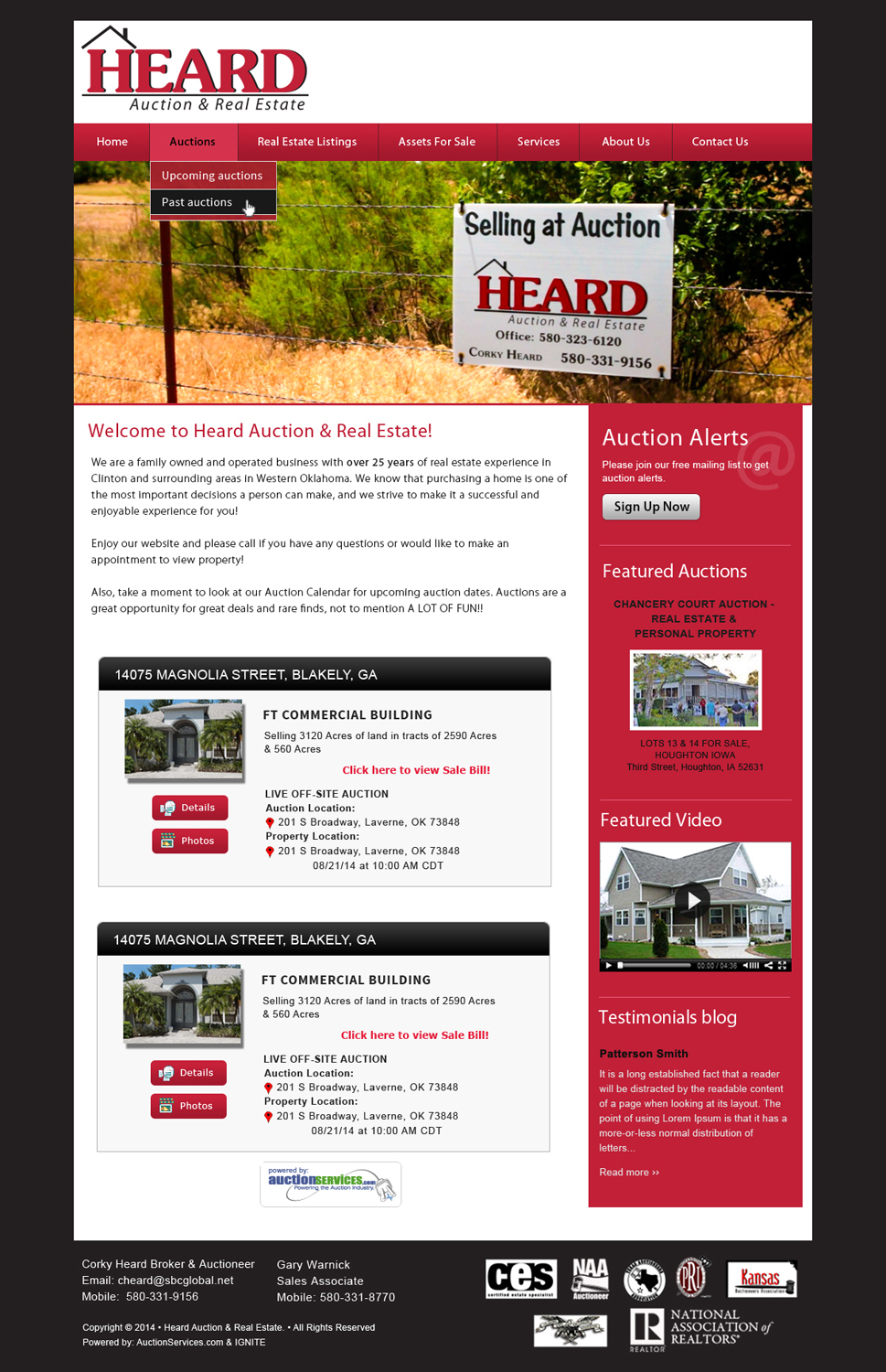Wordpress Design by Creative X Designs for AuctionServices.com, Inc. | Design #4996000