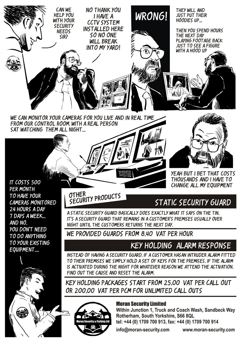 Poster Design by Voltage Gated for Moran Security Ltd | Design #250643