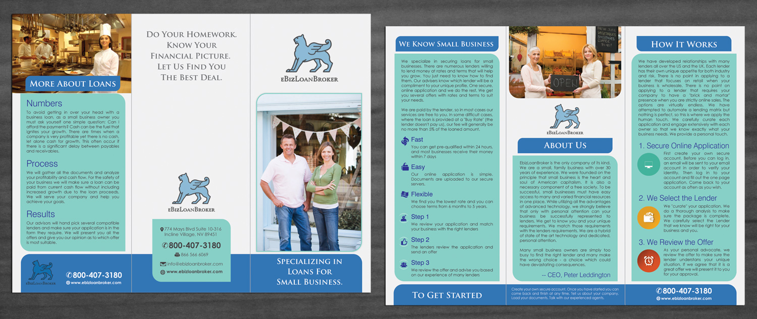 Brochure Design by Sbss for ebizLoanBroker | Design: #5084559