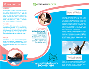Diseño de Brochure por nextconcept para ebizLoanBroker | Diseño #5056243