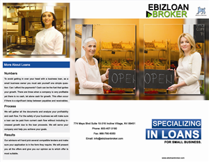 Diseño de Brochure por Asit_mishra para ebizLoanBroker | Diseño #5036302