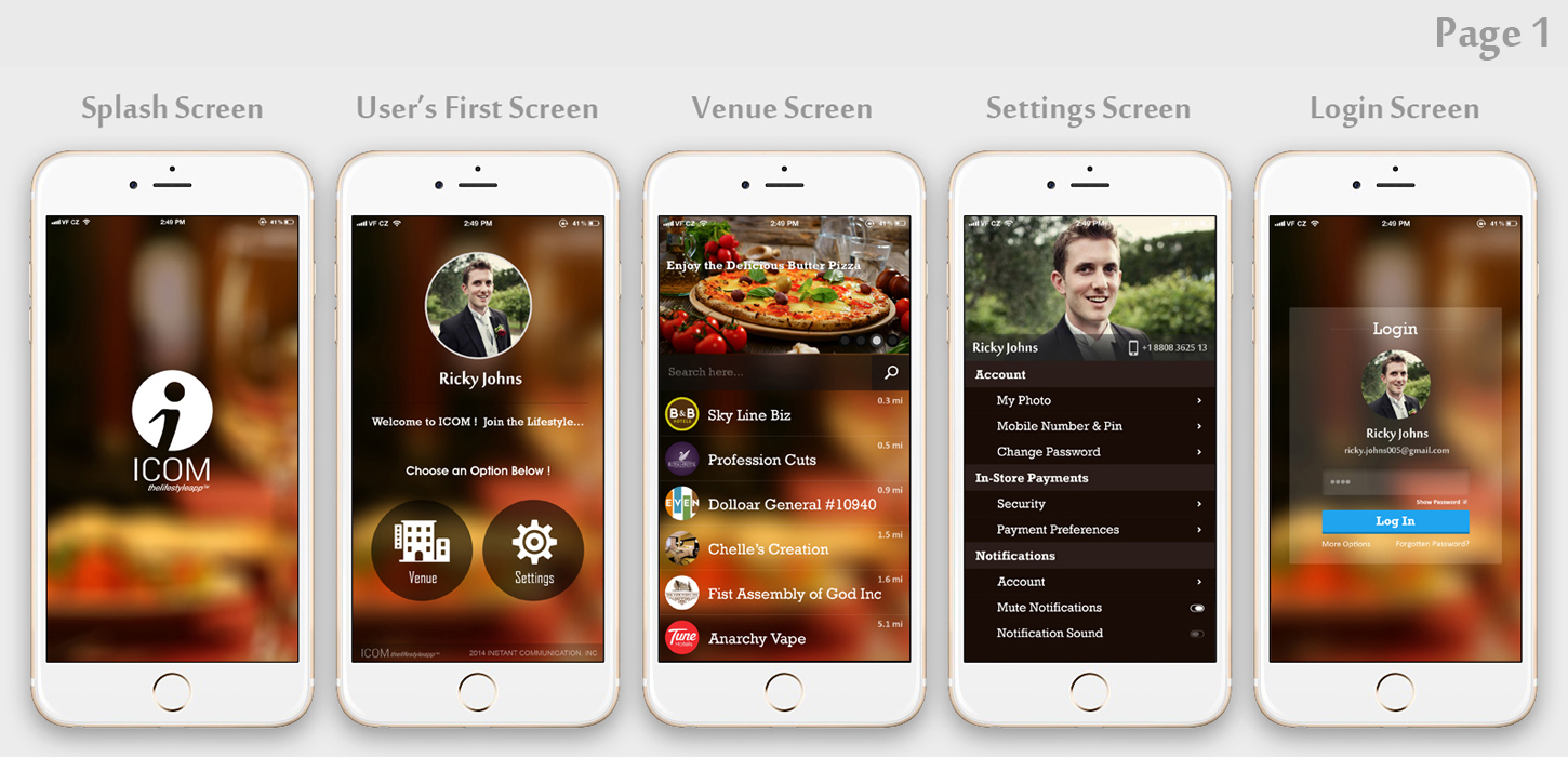 App Design by huzefa072 for Instant Communication, INC | Design #5086235