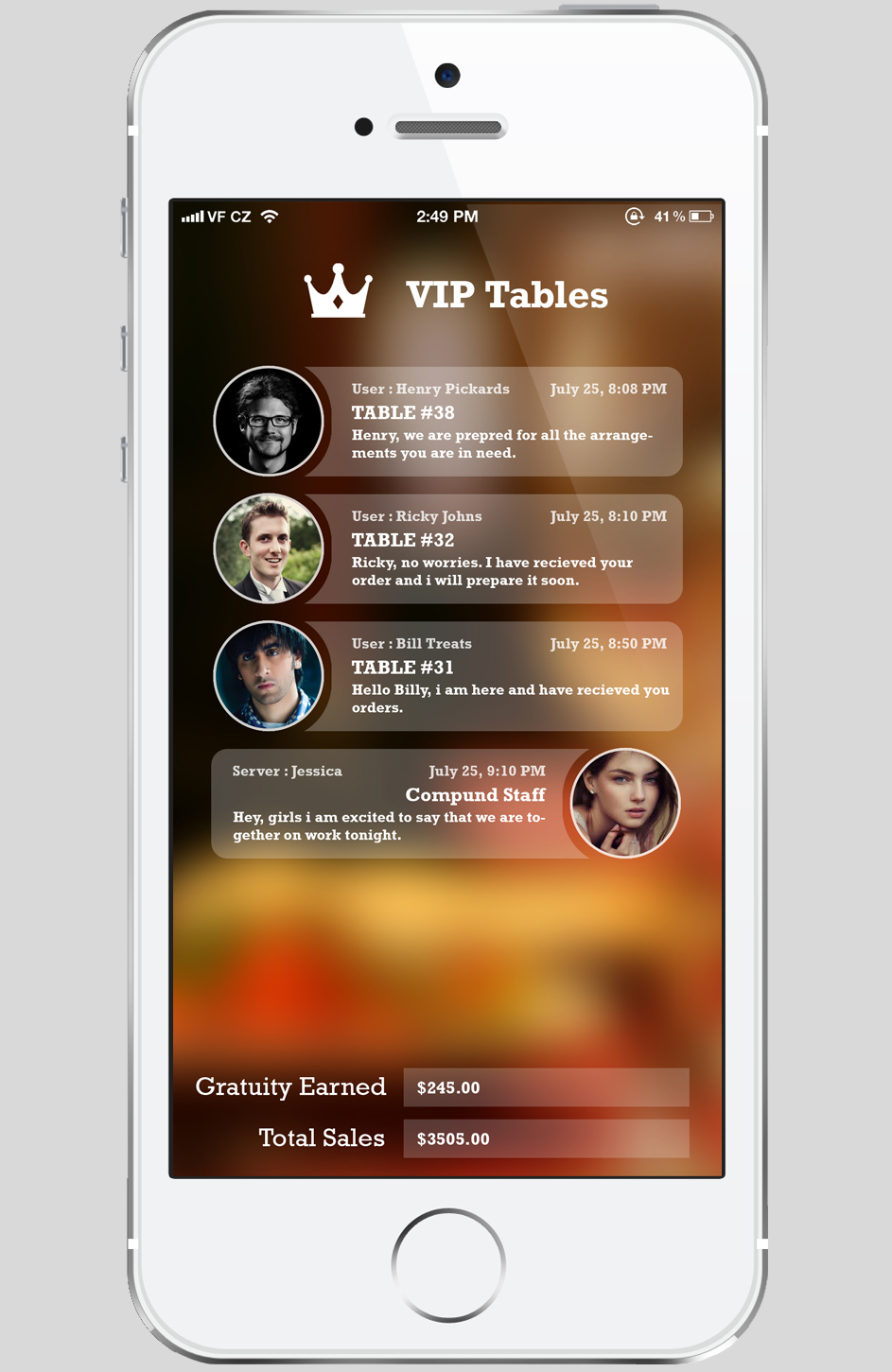 App Design by huzefa072 for Instant Communication, INC | Design #5086297
