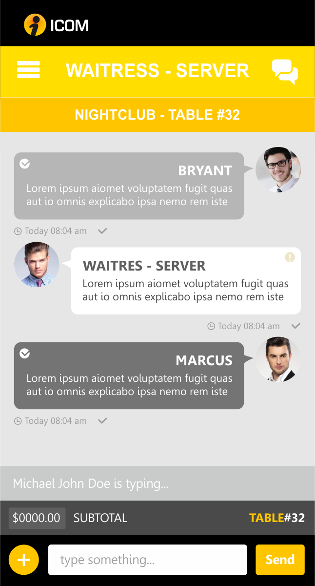 App Design by Silverfox Studio for Instant Communication, INC | Design #5116170