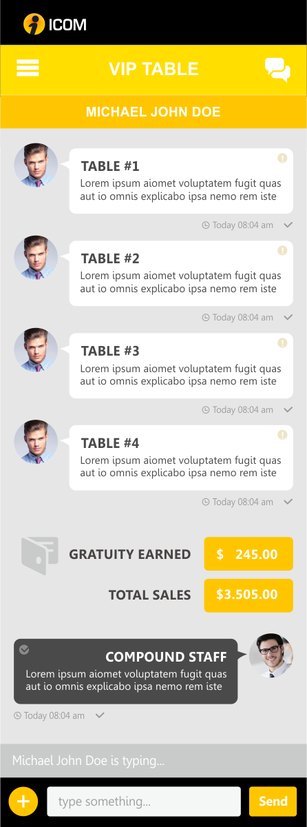 App Design by Silverfox Studio for Instant Communication, INC | Design #5116175