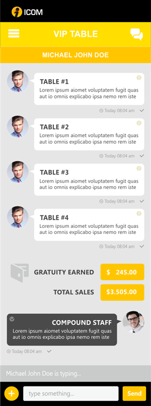 App Design by Silverfox Studio for Instant Communication, INC | Design: #5116175