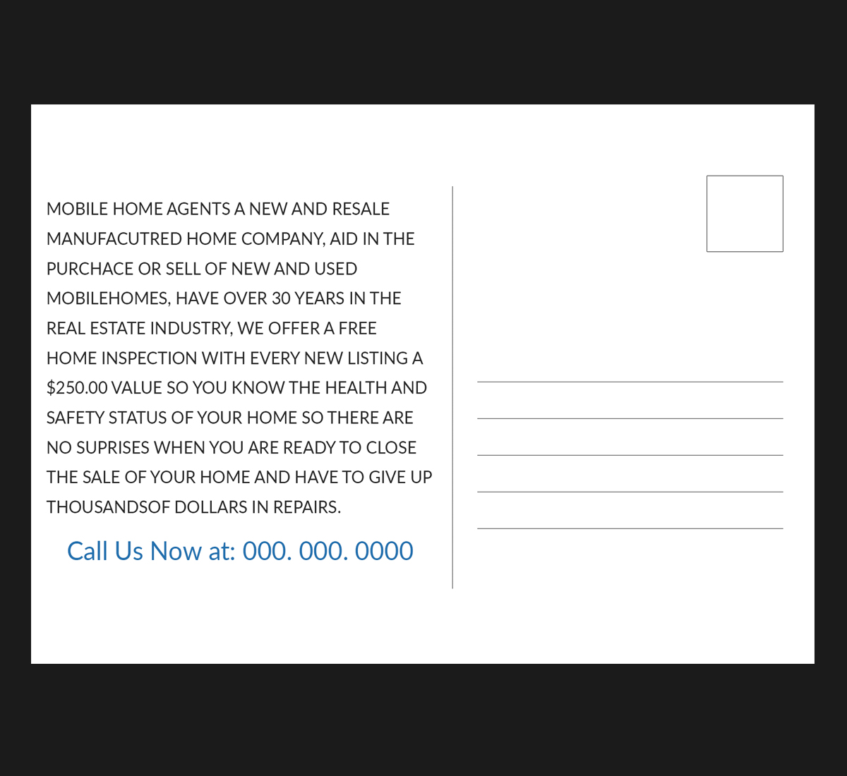 Postcard Design by Sourav Sen for this project | Design #5192686