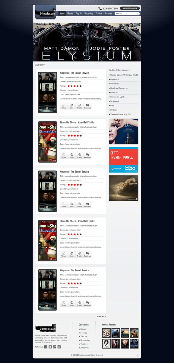 Web Design par Sbss pour ce projet | Design #5005670