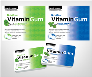 Vitamin gum packaging artwork  | Graphic Design by Khoo