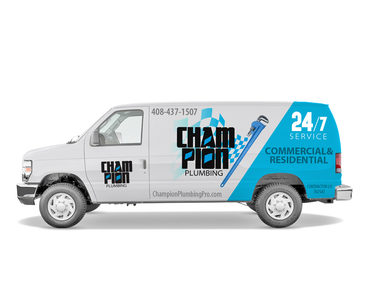 Graphic Design by WholeBranding® for Champion Plumbing Pro Inc. | Design #1406685