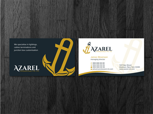 Marine & Offshore company business card | Business Card Design by Atvento Graphics