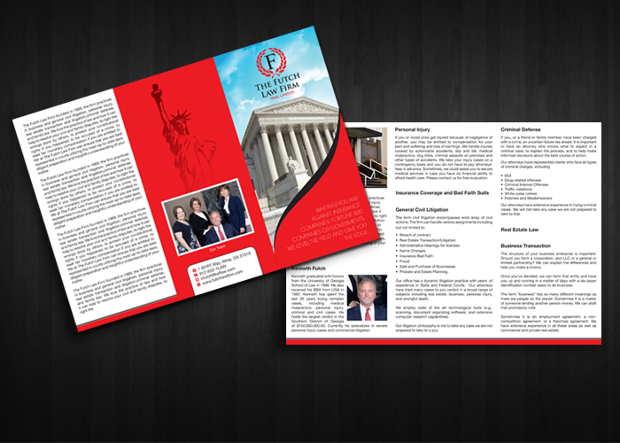 Brochure Design by decorusads for The Futch Law Firm | Design #5078863