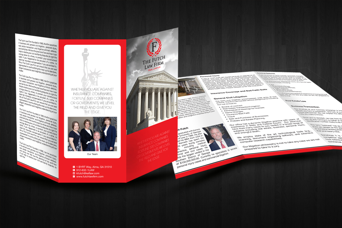 Brochure Design by decorusads for The Futch Law Firm | Design #5081533