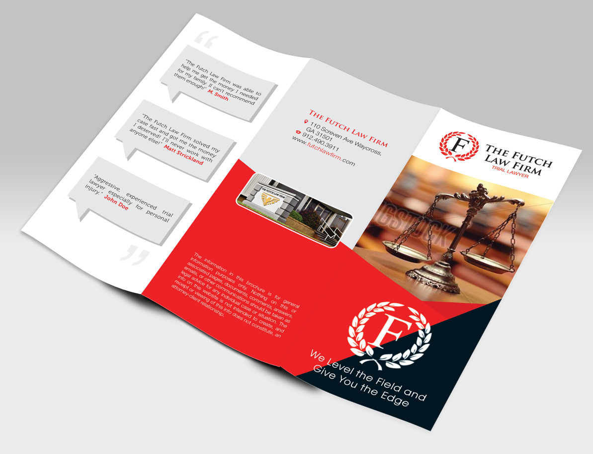 Brochure Design by Adylhere for The Futch Law Firm | Design #5102659