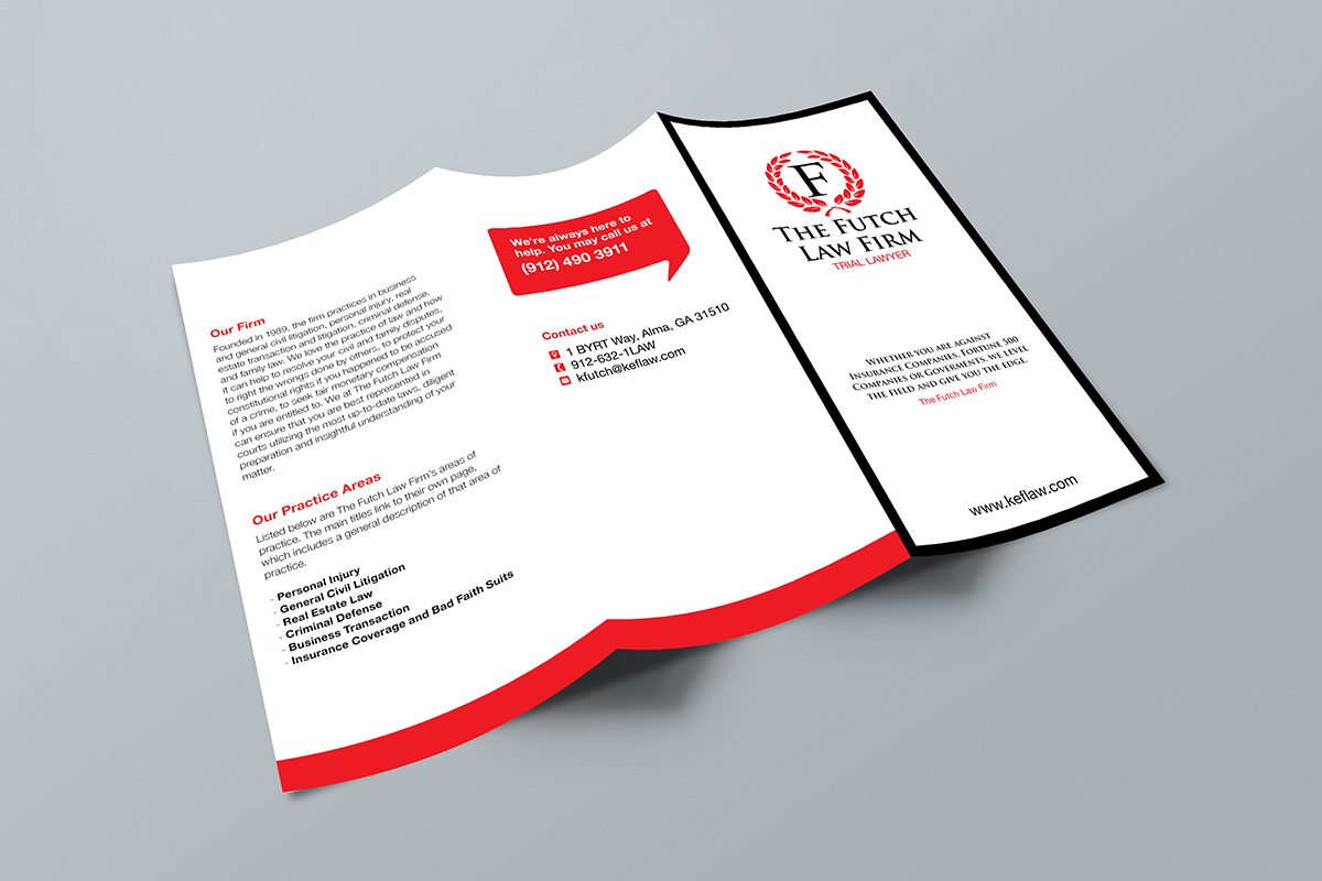 Design de Brochure par Creative Type pour The Futch Law Firm | Design #5078206
