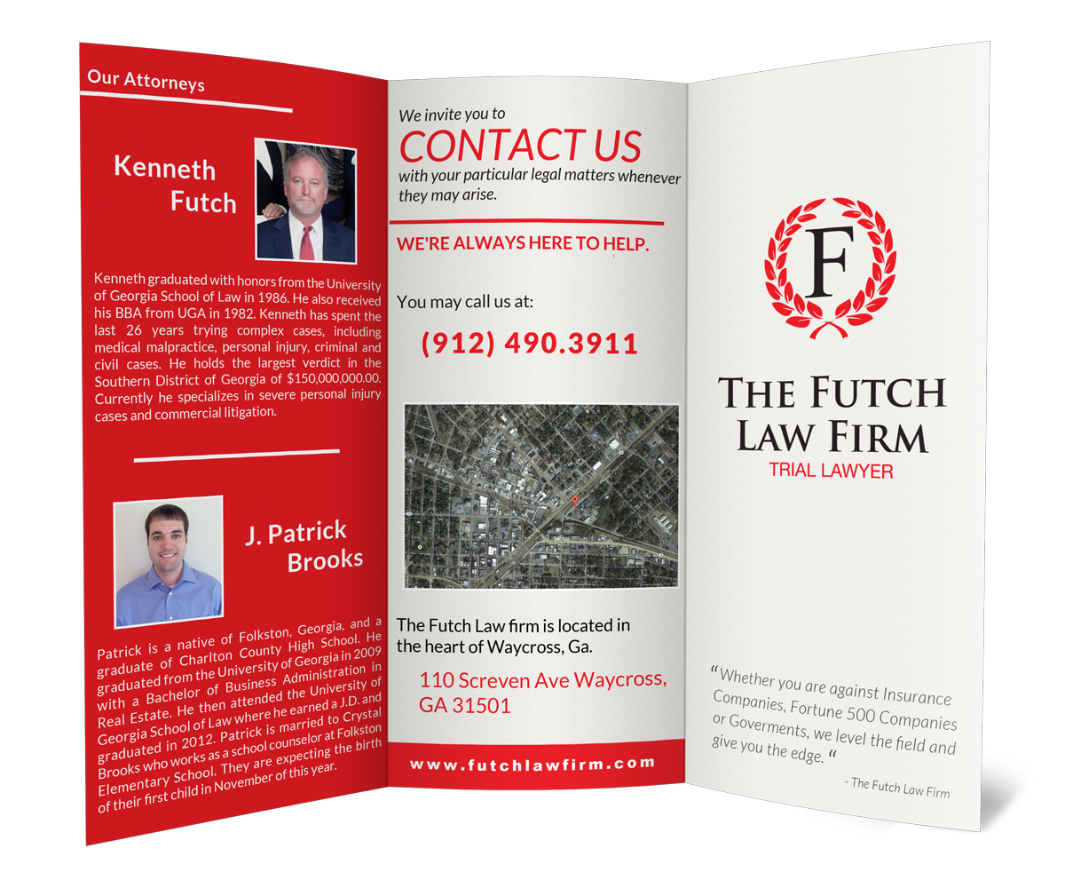 Brochure Design by neboica for The Futch Law Firm | Design #5047542