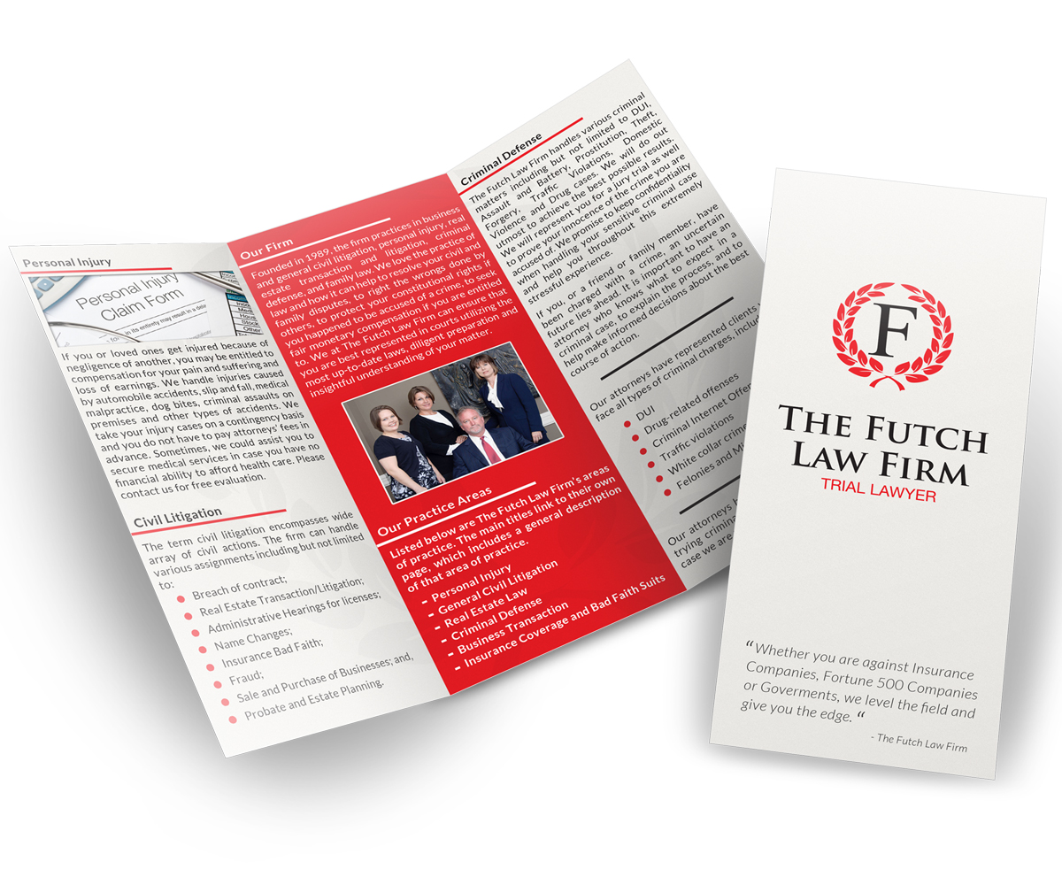 Diseño de Brochure por neboica para The Futch Law Firm | Diseño #5047547