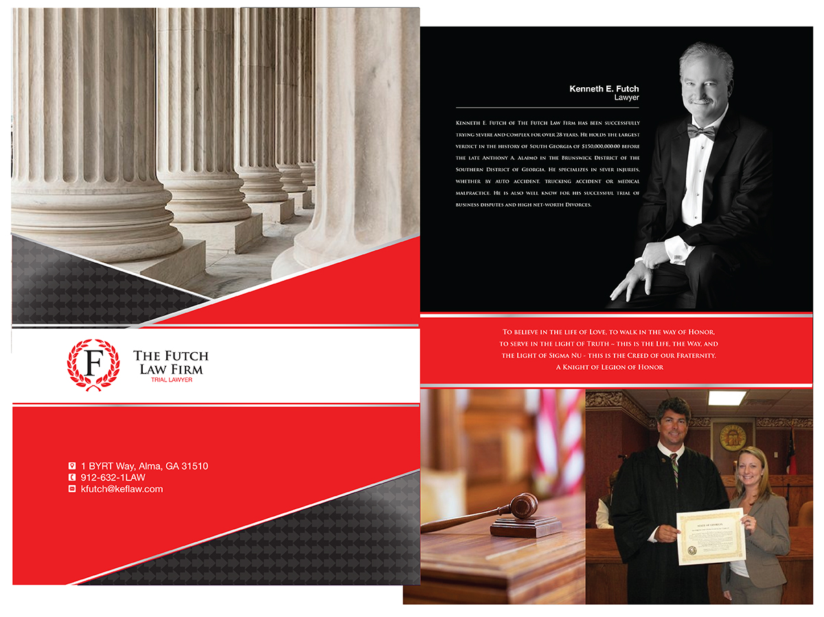 Brochure Design by Brigitte Melissa B for The Futch Law Firm | Design: #5037906
