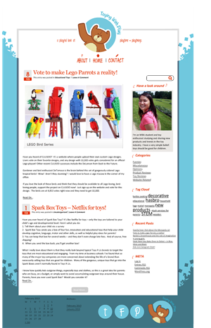 Diseño Wordpress por Michael Davies para Toying With Play | Diseño: #1453571