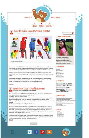 Diseño Wordpress por Michael Davies para Toying With Play | Diseño: #1461382