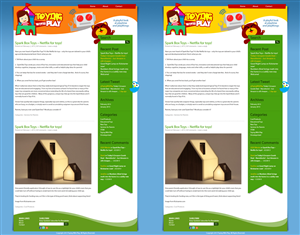 Diseño Wordpress por Ardianet para Toying With Play | Diseño: #1438030