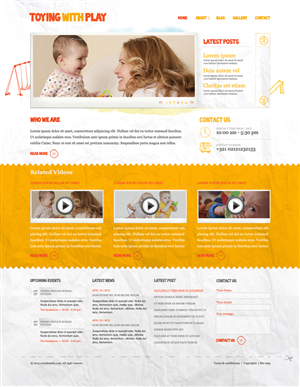 Diseño Wordpress por SonaDesigns para Toying With Play | Diseño: #1444743