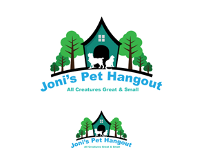 Joni's Pet Hangout! All Creatures Great & Small! | Logo Design by Dennis Jackson