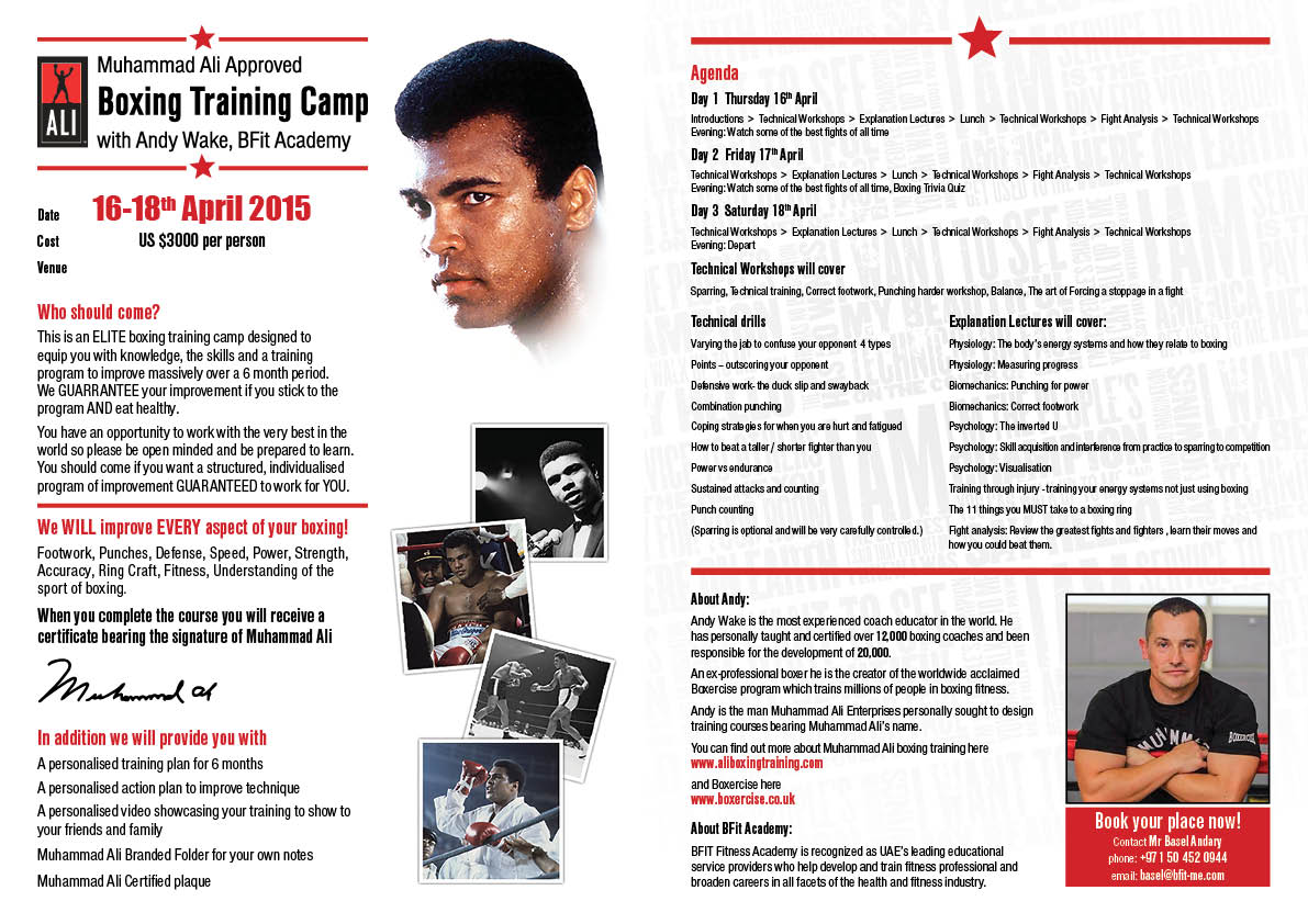 Brochure Design by Matthew Cottam for Boxercise | Design #5017372