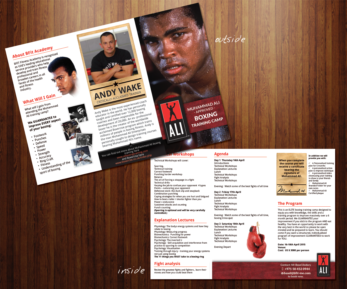 Brochure Design by Coco Creative Design for Boxercise | Design: #5022785
