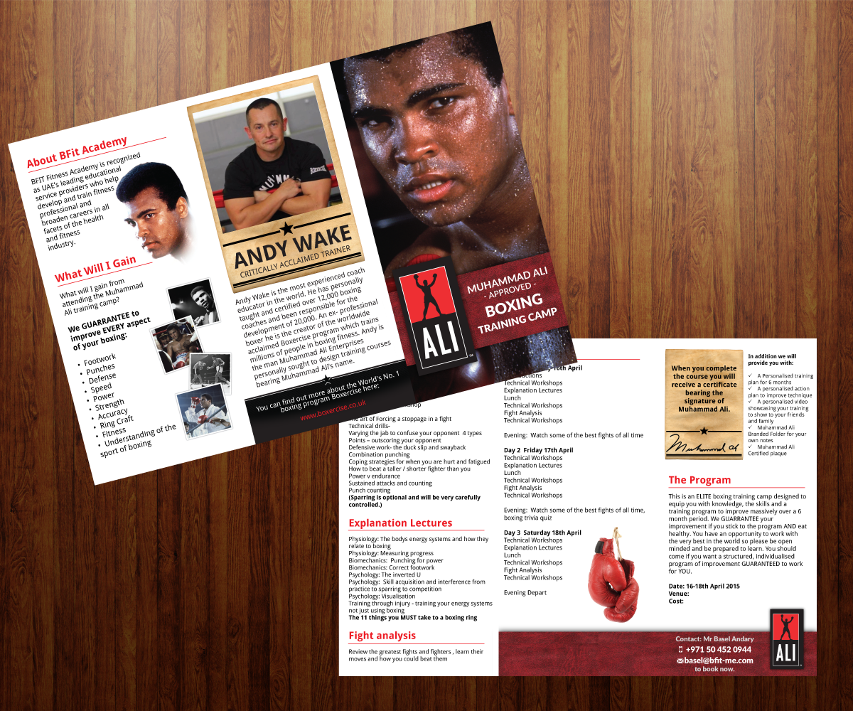 Brochure Design by Coco Creative Design for Boxercise | Design #5231209