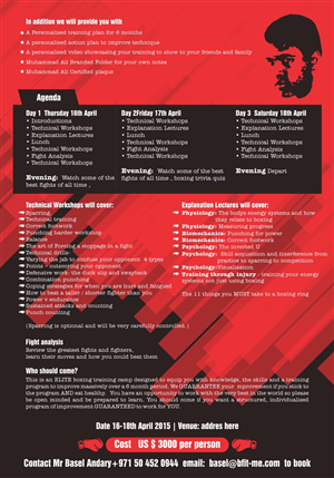 Brochure Design by Savitra for Boxercise | Design: #5019638