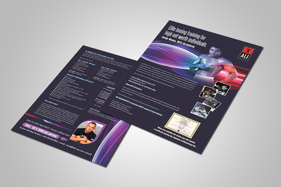 Brochure Design by Savitra for Boxercise | Design #5021040