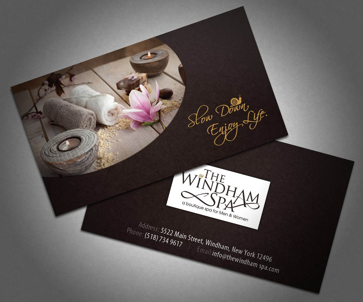 Business Card Design by bmaverick for The Windham Spa | Design #1460047