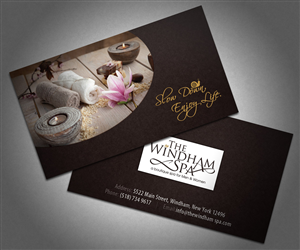 Business Card Design by bmaverick for The Windham Spa | Design: #1460047
